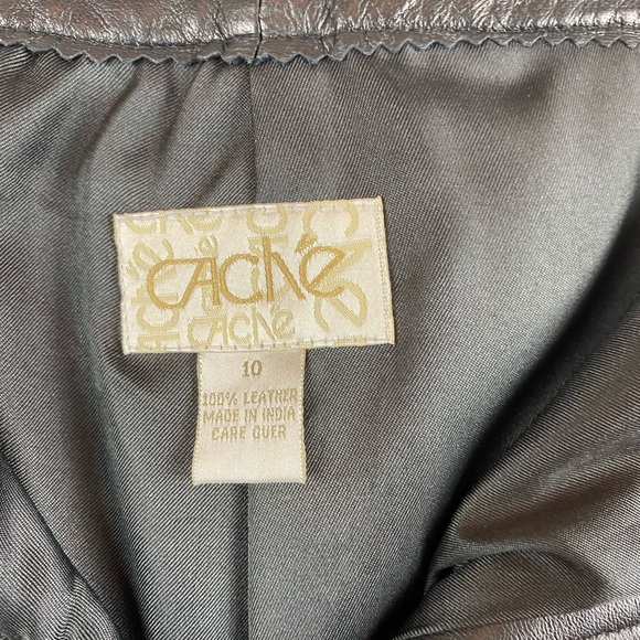 Cache | Black Leather Pants - Picture 10 of 11